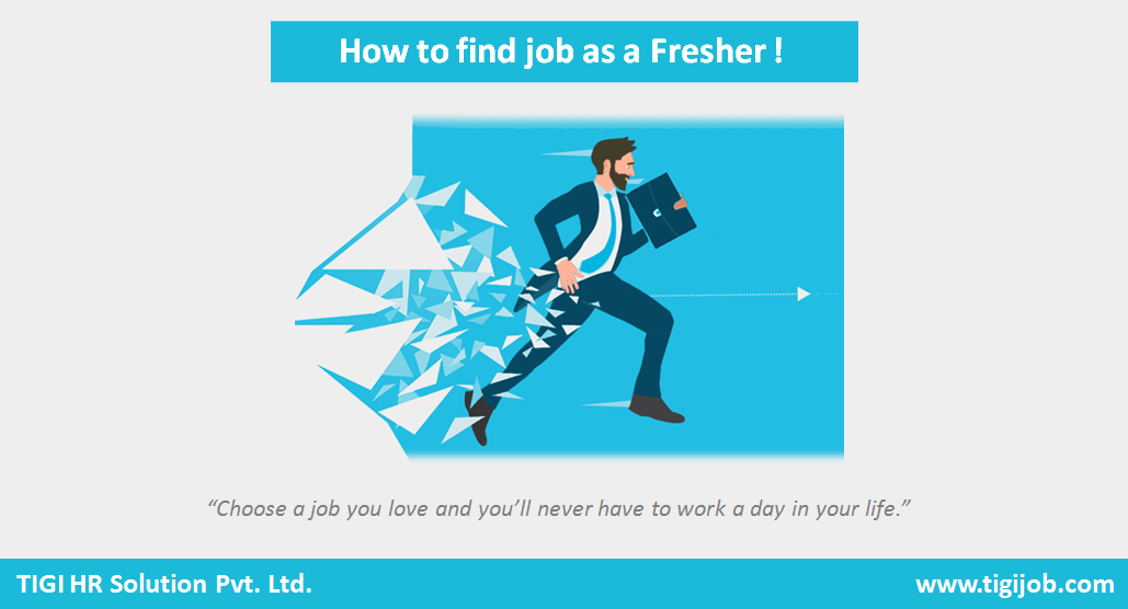 find job as a Fresher