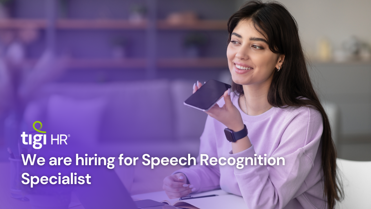 We are hiring for Speech Recognition Specialist. Find jobs for Speech Recognition Specialist.