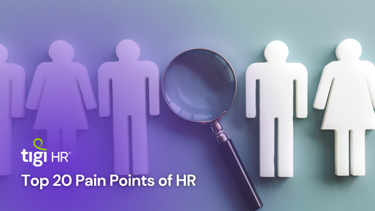 Top 20 Pain Points of HR. Find jobs at TIGI HR.