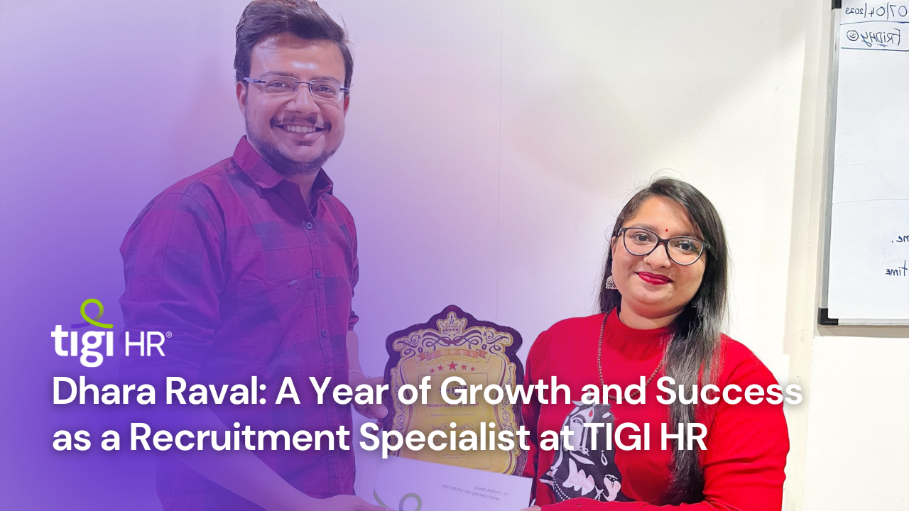 Dhara Raval's success story at TIGI HR.